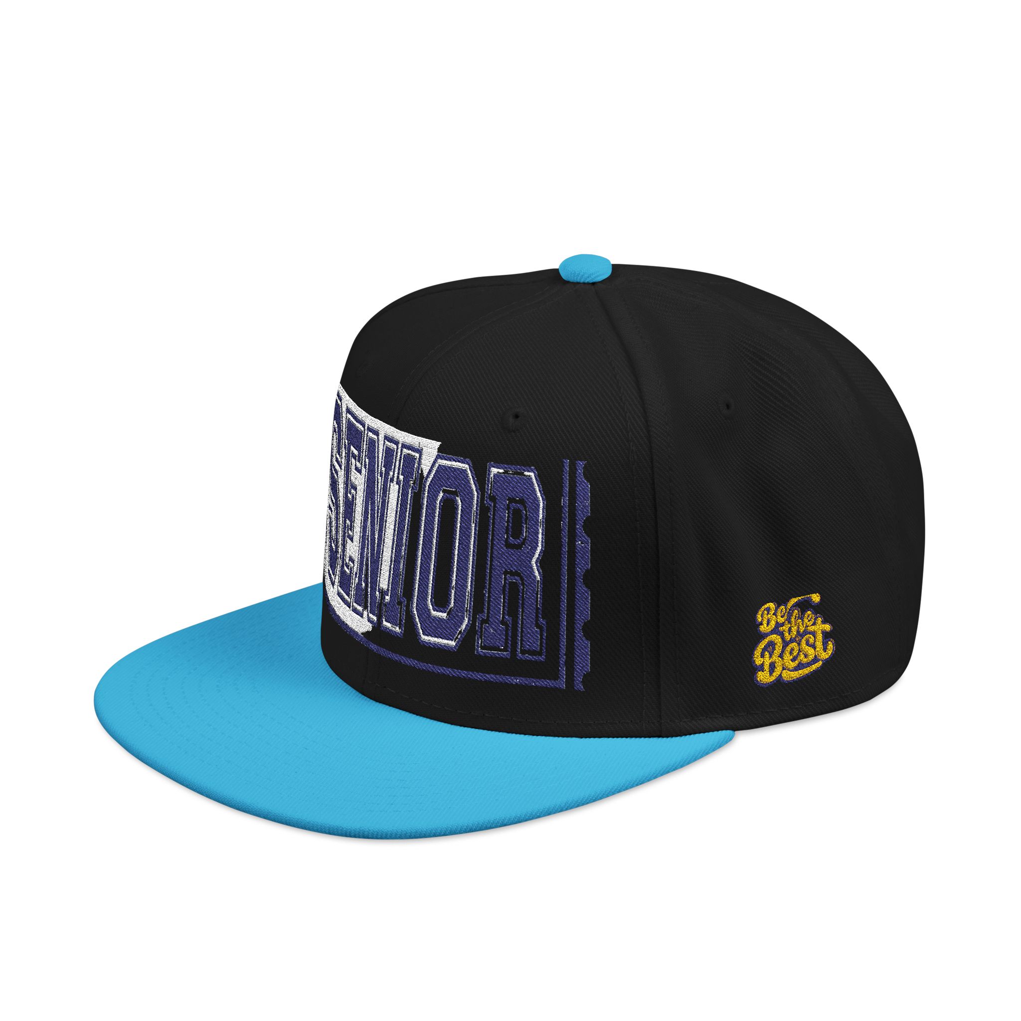12307597233670463743_2048.jpeg Casquette — Design « SENIOR» en lettres épaisses avec logo latéral – Image 13