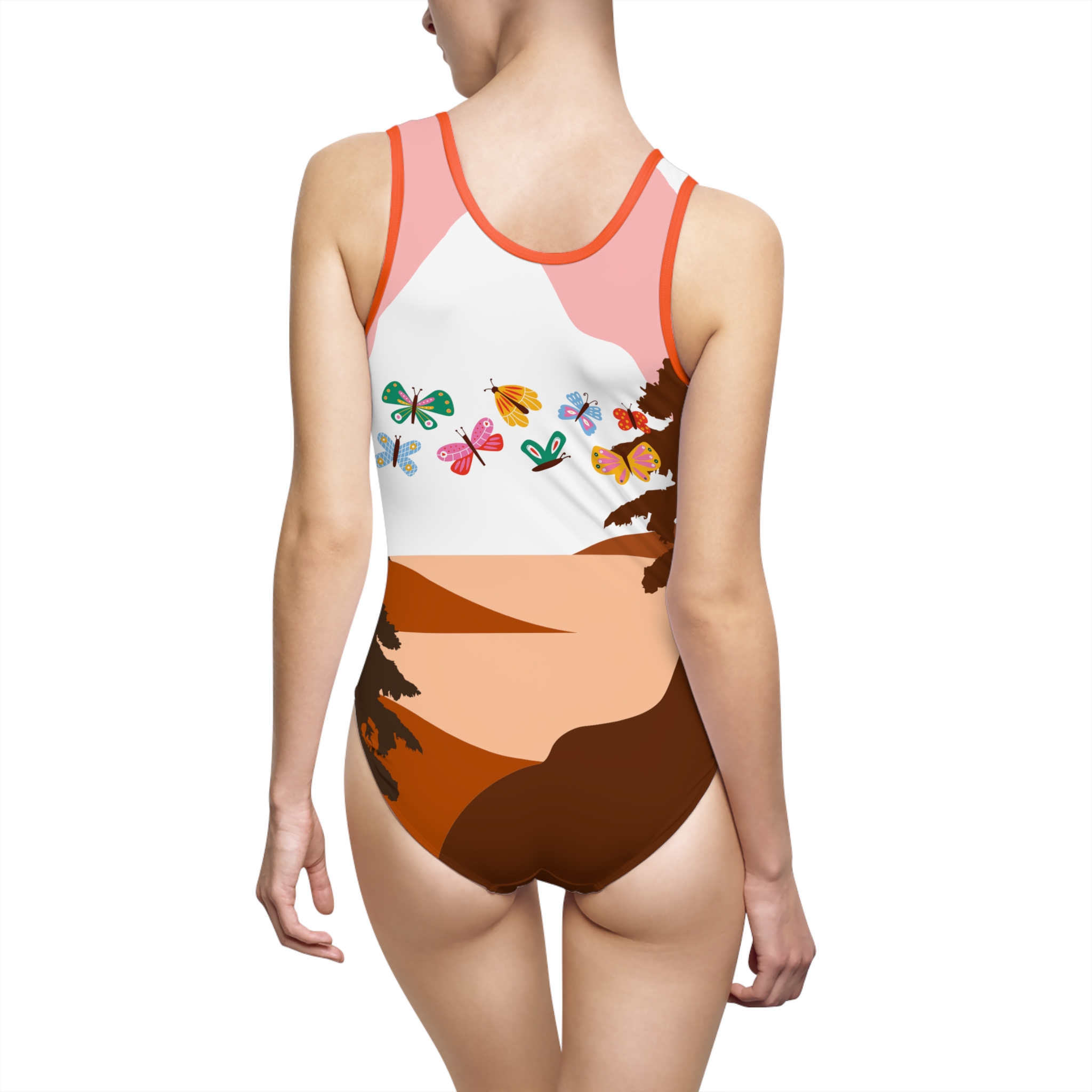 15231502354808556572_2048.jpeg Maillot de bain une pièce - papillon au coucher de soleil – Image 14