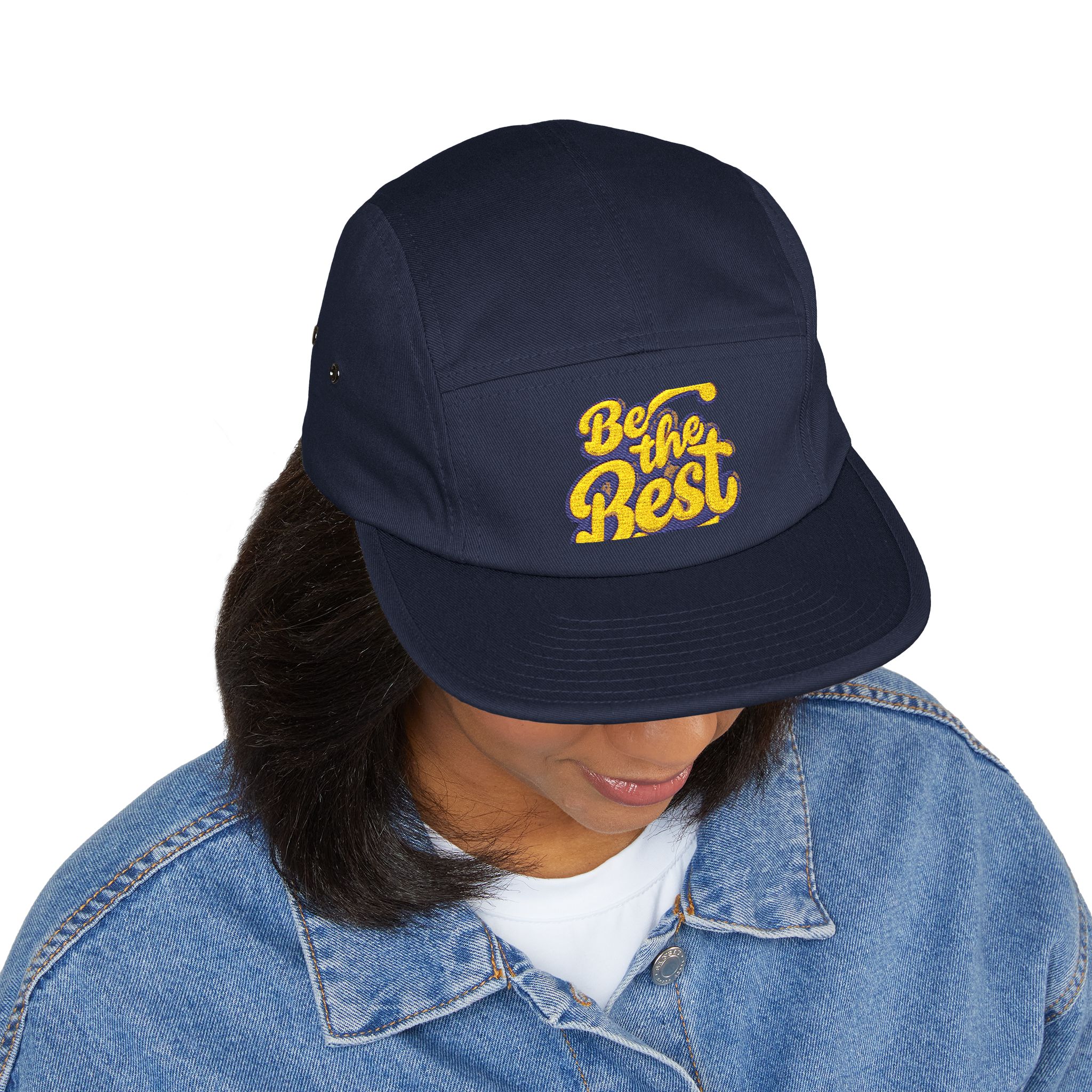 17033214568432248468_2048-1.jpeg Casquette brodée — Logo « Be Your Best », en coton, style camper