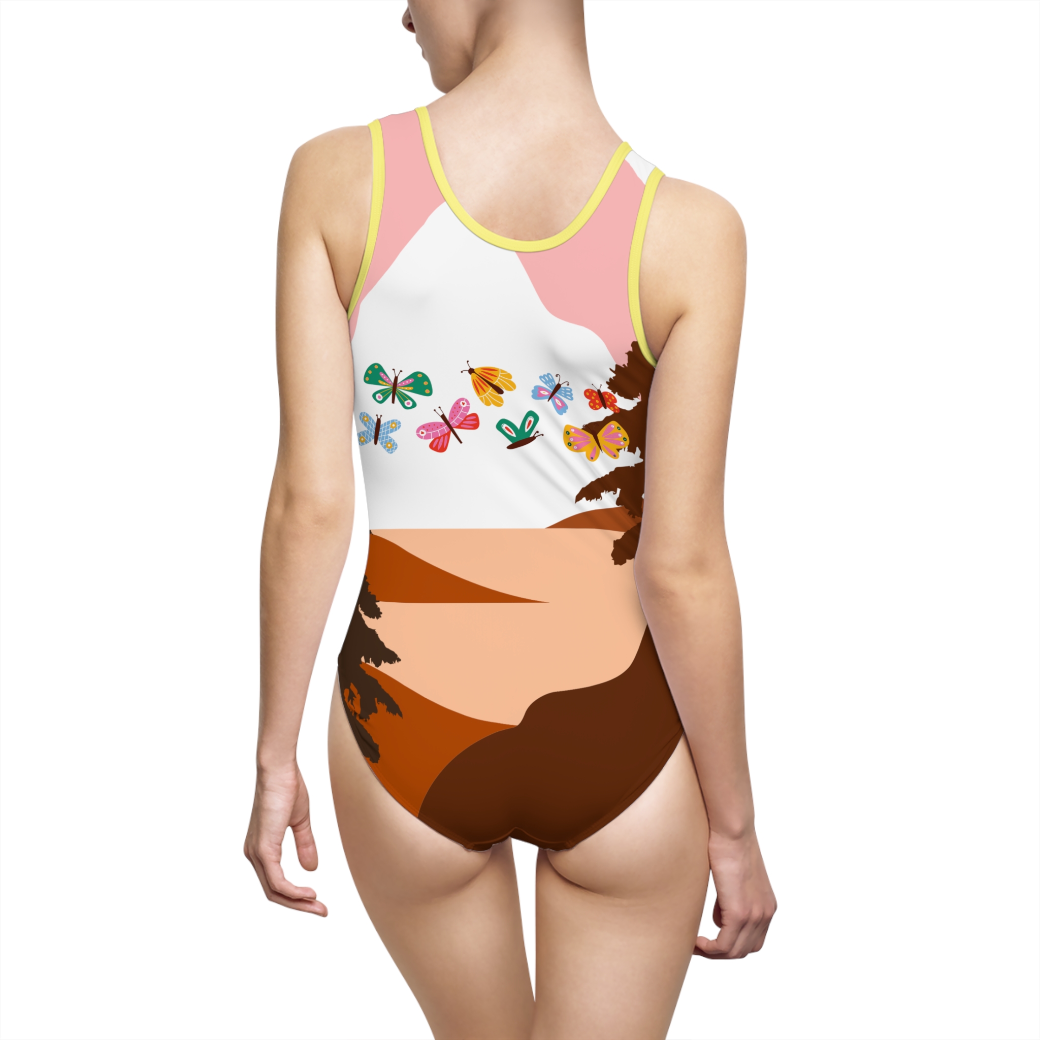 17229228136621316260_2048.jpeg Maillot de bain une pièce - papillon au coucher de soleil – Image 18