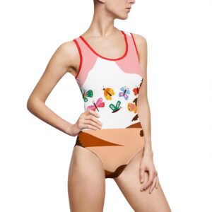 Maillot de bain une pièce - papillon au coucher de soleil