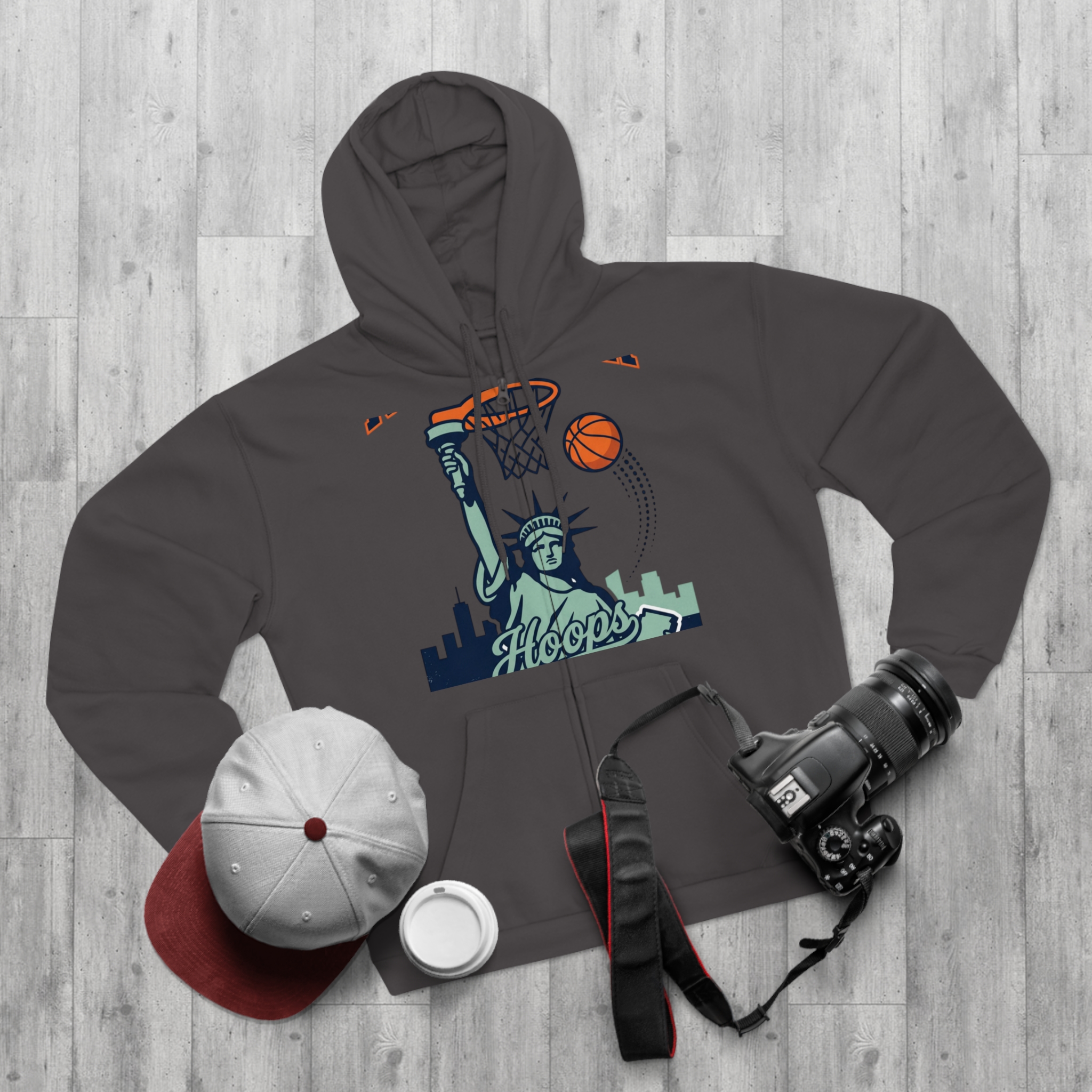 4302225239510845712_2048.jpeg Sweat à capuche zippé « Be the Best » – Basketball & Statue de la Liberté – Image 20