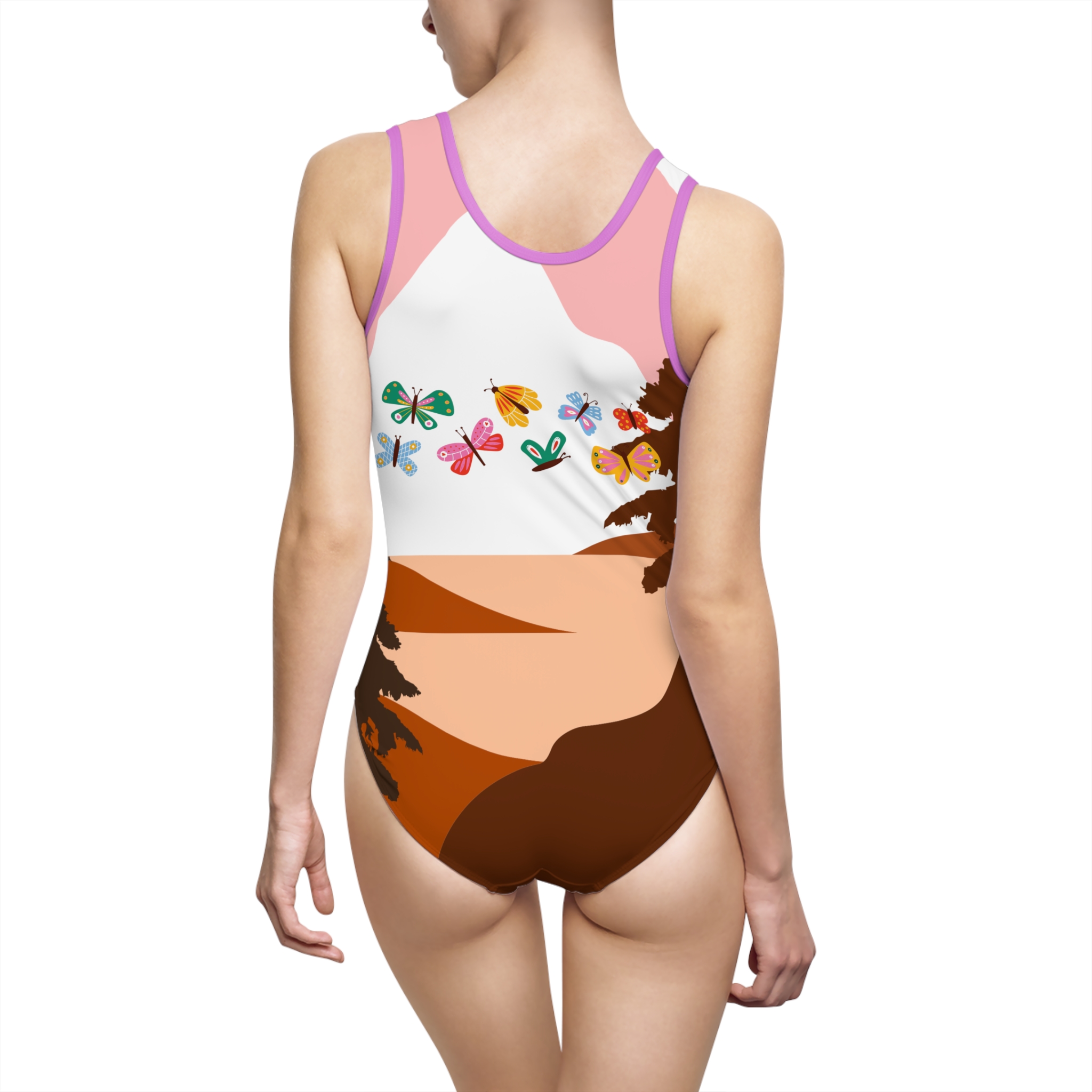 4856905077301502618_2048.jpeg Maillot de bain une pièce - papillon au coucher de soleil – Image 30