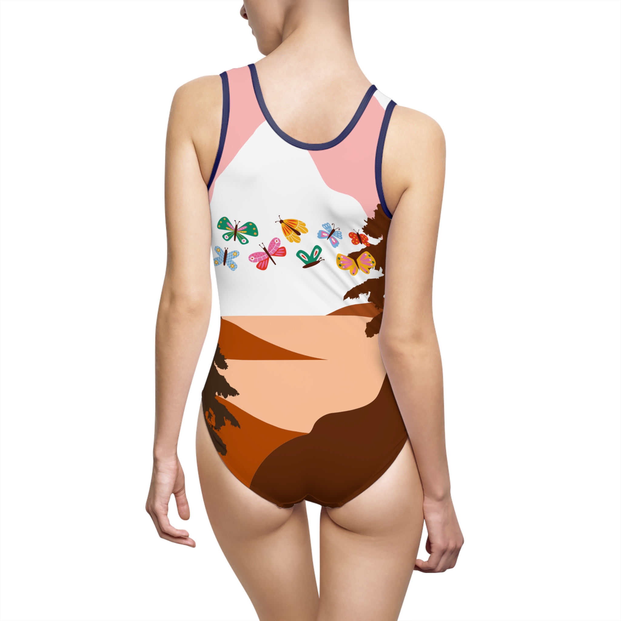5966454960903850914_2048.jpeg Maillot de bain une pièce - papillon au coucher de soleil – Image 26