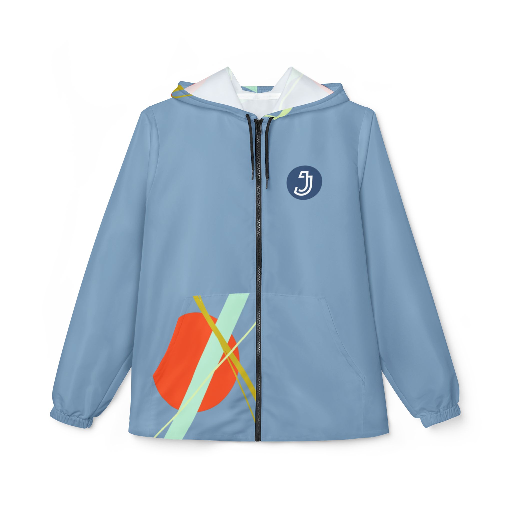7199538006733464346_2048-1.jpeg Veste coupe-vent artistique bleue – Image 2